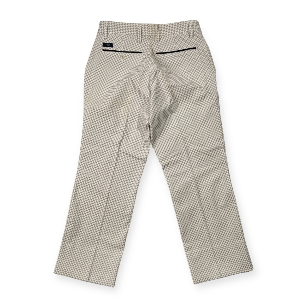 Callaway キャロウェイ 千鳥格子 ベロア調 スラックスパンツ ボトムス サイズ 3L /ホワイト×グレー/メンズ/ゴルフ