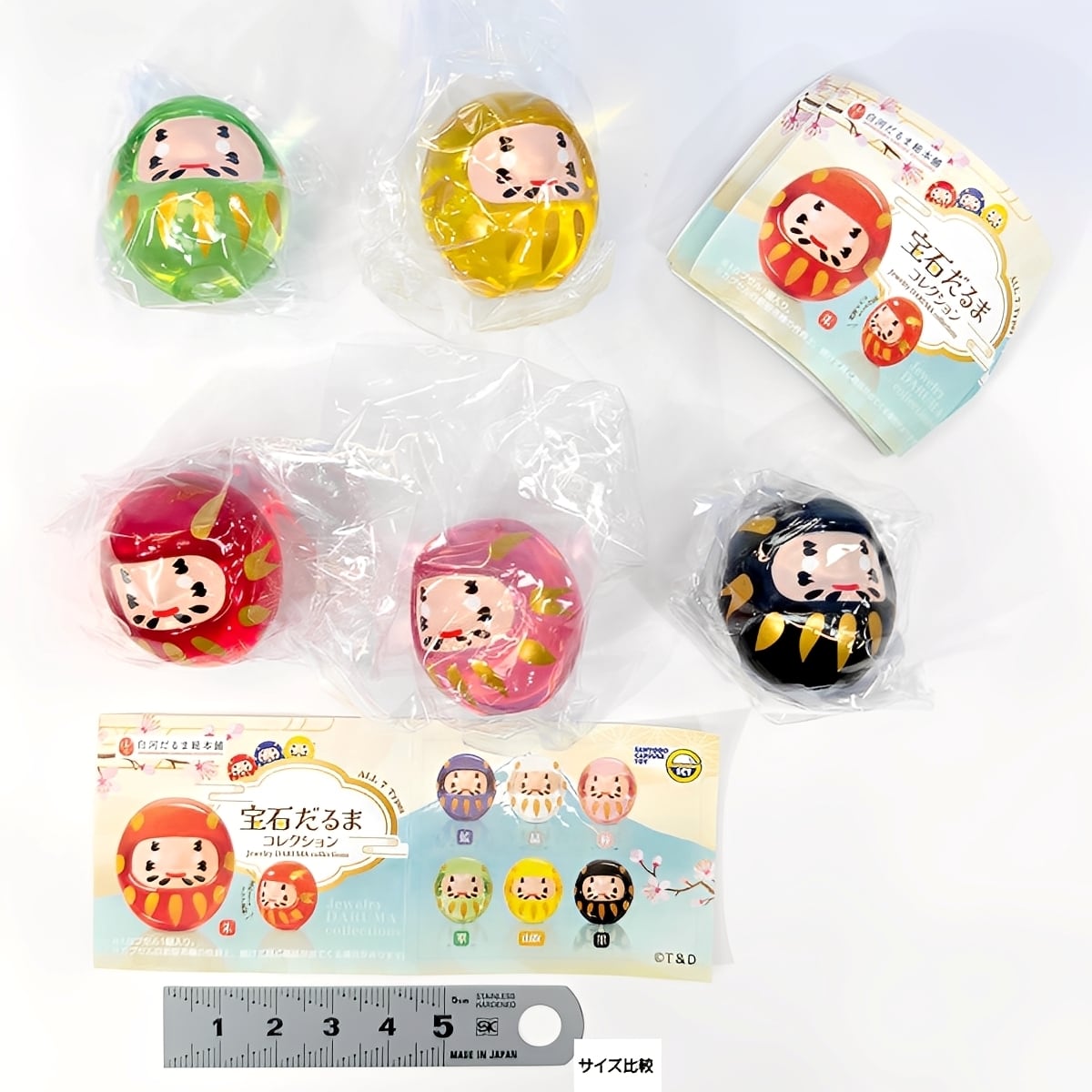 宝石だるまコレクション 三洋堂 【人気の5種セット】 白河だるま総本舗
