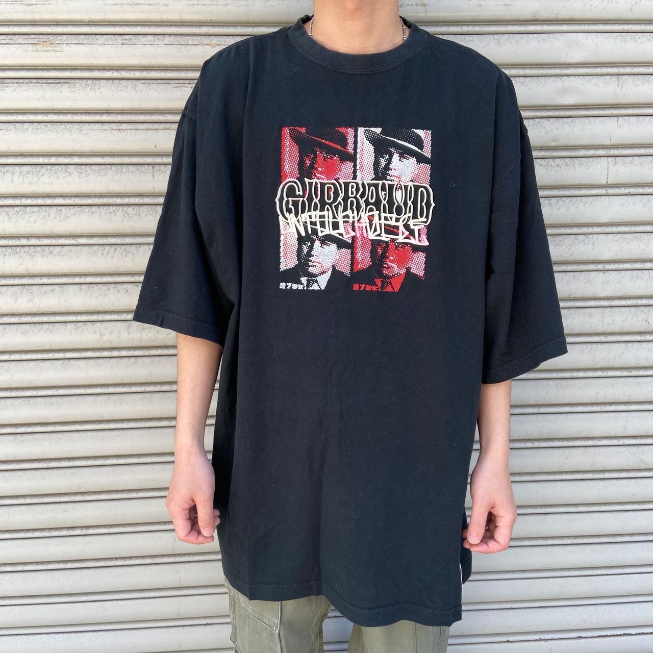 マリテフランソワジルボー ラバープリントTシャツ ビッグ 黒 XXL