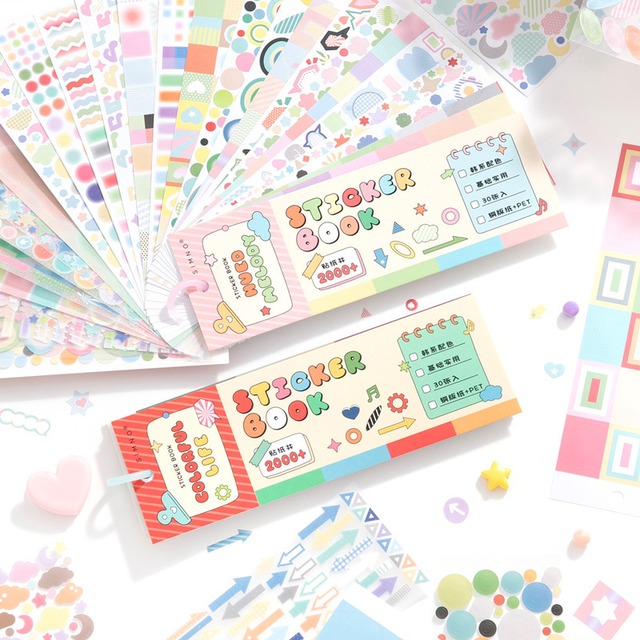 ⚫︎再入荷　seal-0230｜STICKER BOOK｜手帳デコ コラージュ シール