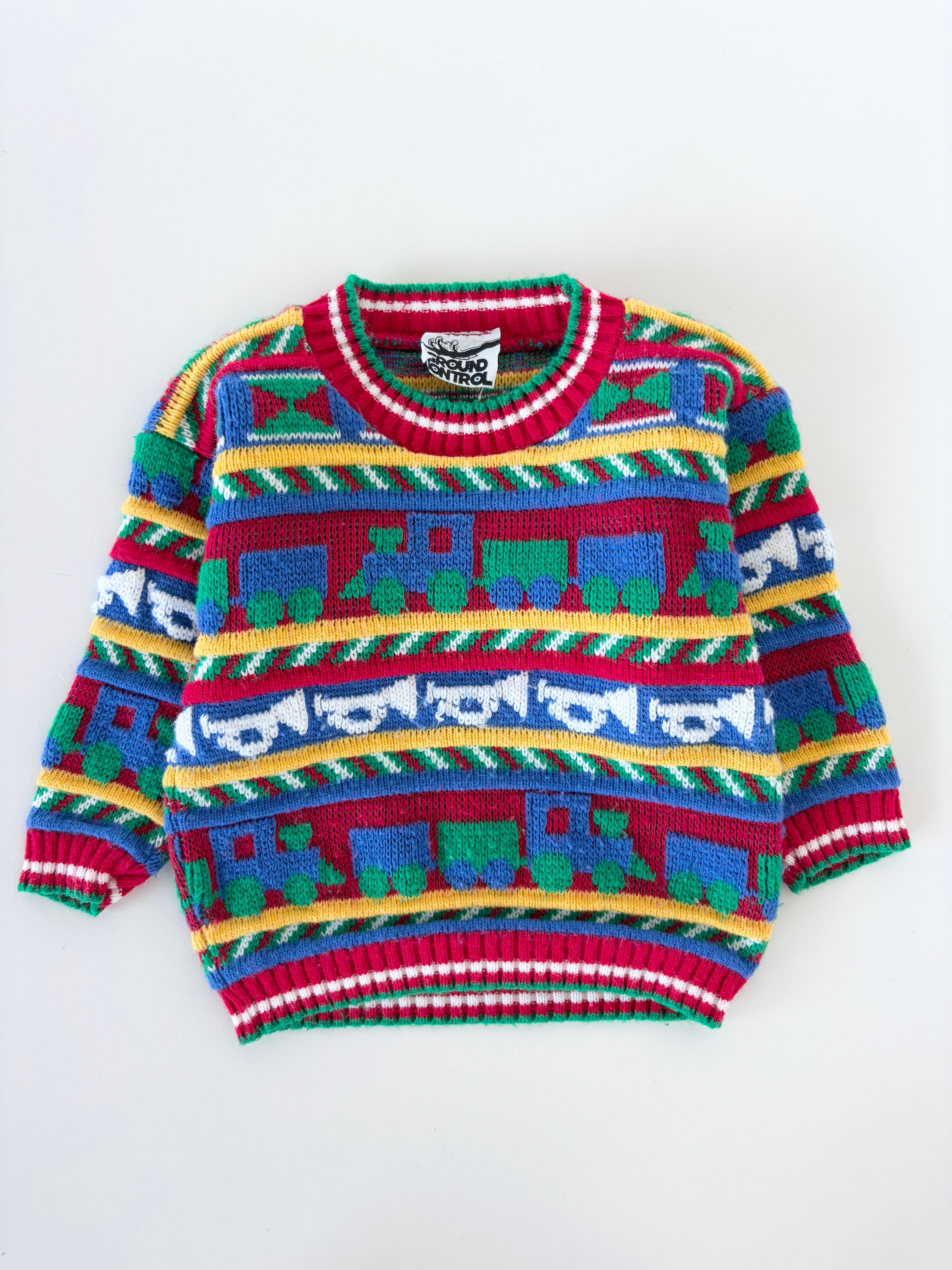 【2T相当・vintage】USA製 カラフルニット