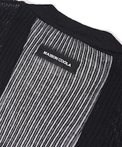 【直営限定ITEM】ハンドペイントシースルーカーディガン (BLACK) CQ-46112H