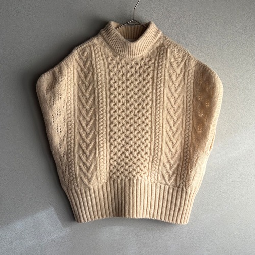 ASEEDONCLOUD/アシードンクラウド Okunensha Knit Vest / オクネンシャニットベスト #262804  Off white