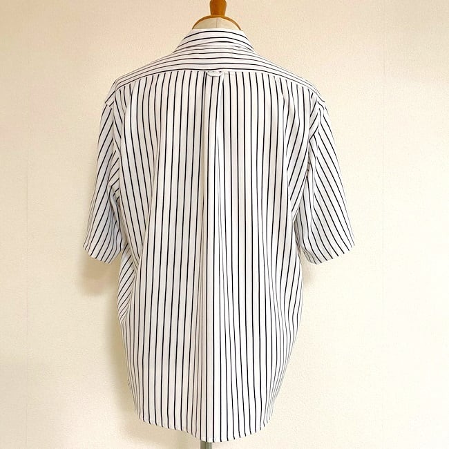 Stripe Print Open Collar Shirts Stripe White | 武蔵小杉のセレクト