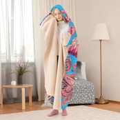 Hooded Blanket Paisley 4594
