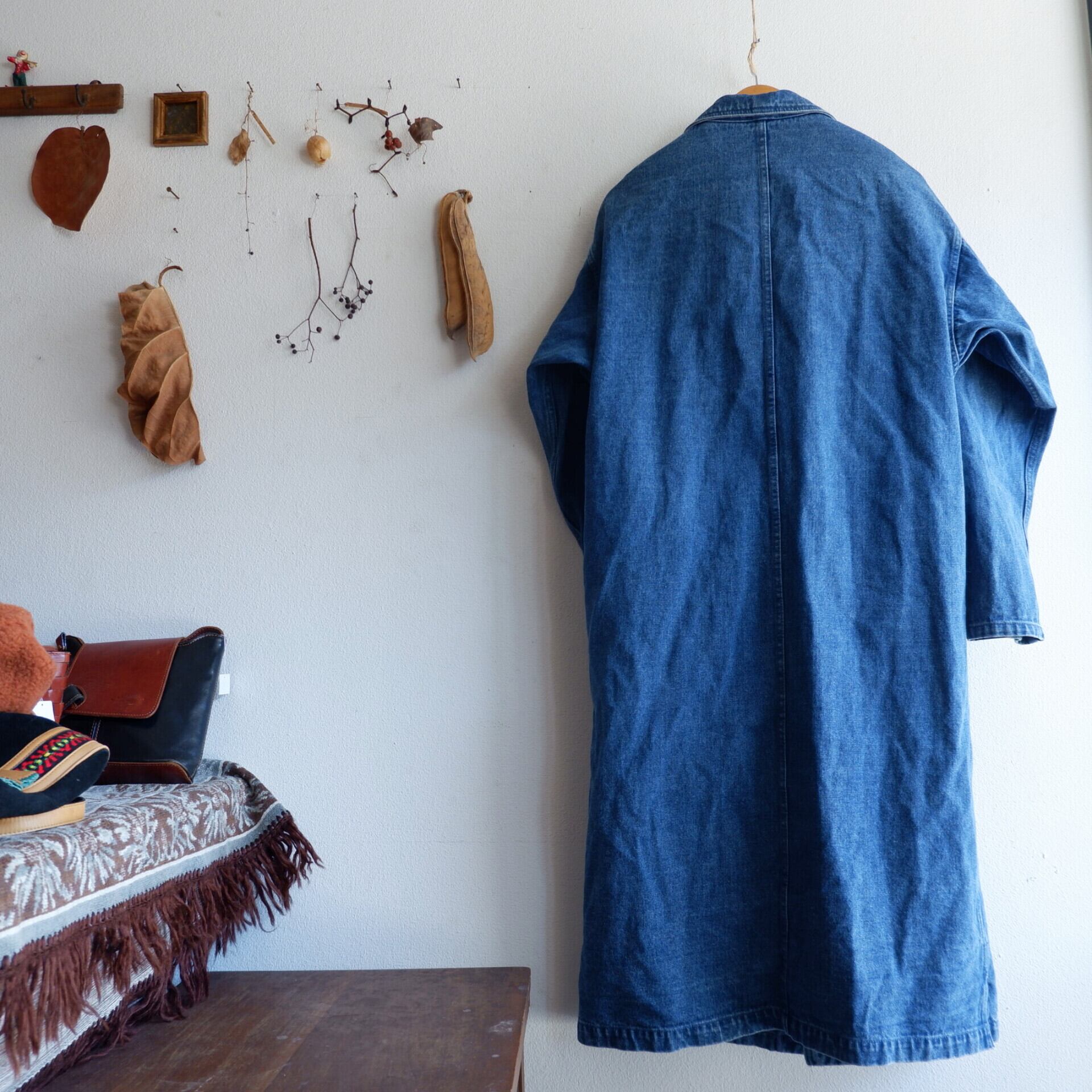 メンズM ジュンレッド 未使用品 デニム ショップコート ロングコート