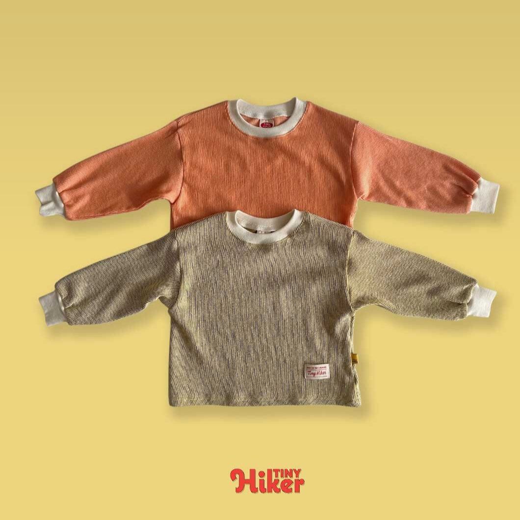 《送料無料》予約:サニーサイドアップストライプT【TinyHiker】