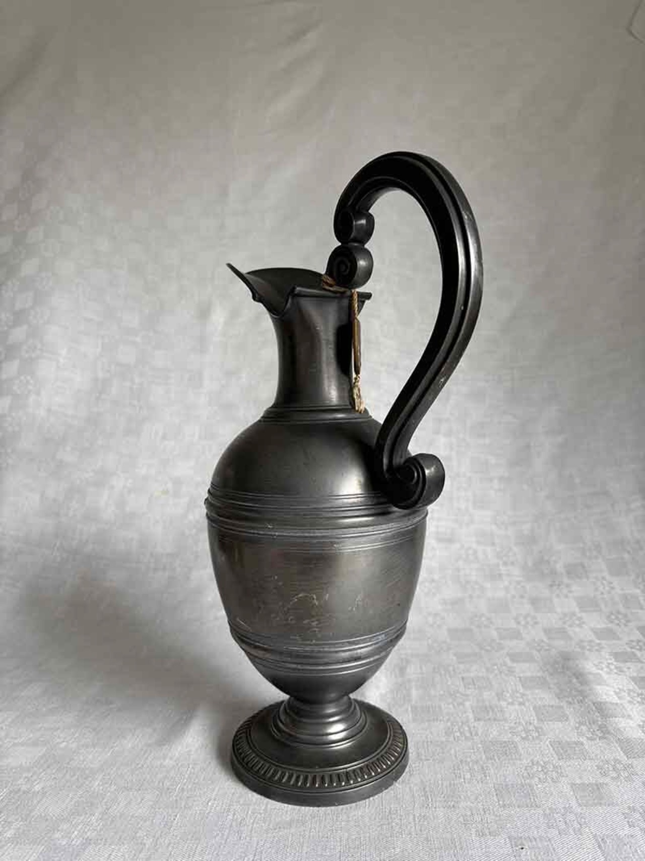 ピシェ　ジャグ　すずの水差し ティーポット　ピューター　エタン　フランス製　タグ付き 19oth1