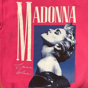 【MADONNA】マドンナ フォトプリント スウェット トレーナー オフィシャル 公式 2018年 ビッグロゴ 80s S US古着