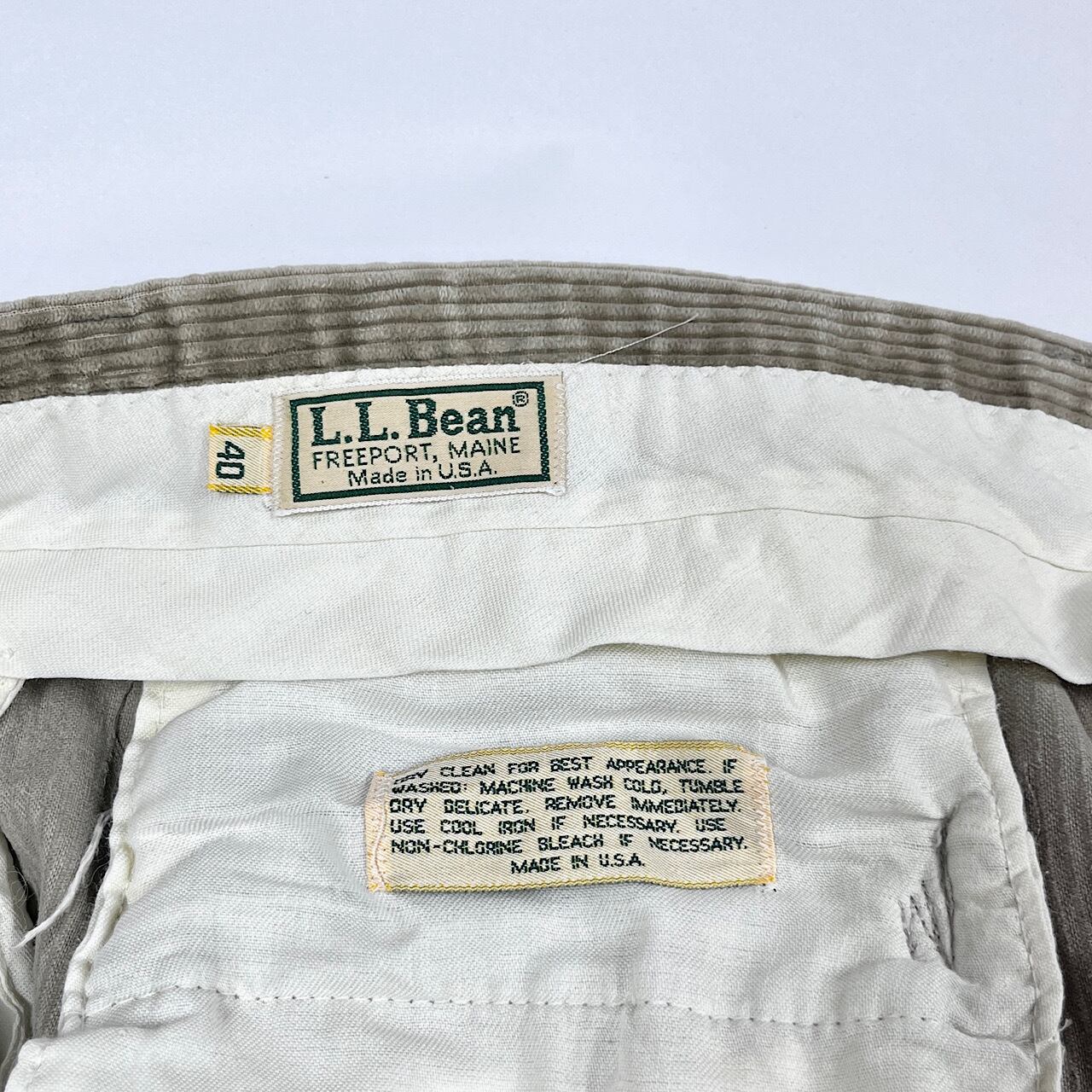 80年代 USA製 L.L.Bean エルエルビーン ストレート コーデュロイ 80年代 USA製 L.L.Bean エルエルビーン ストレート コーデュロイ