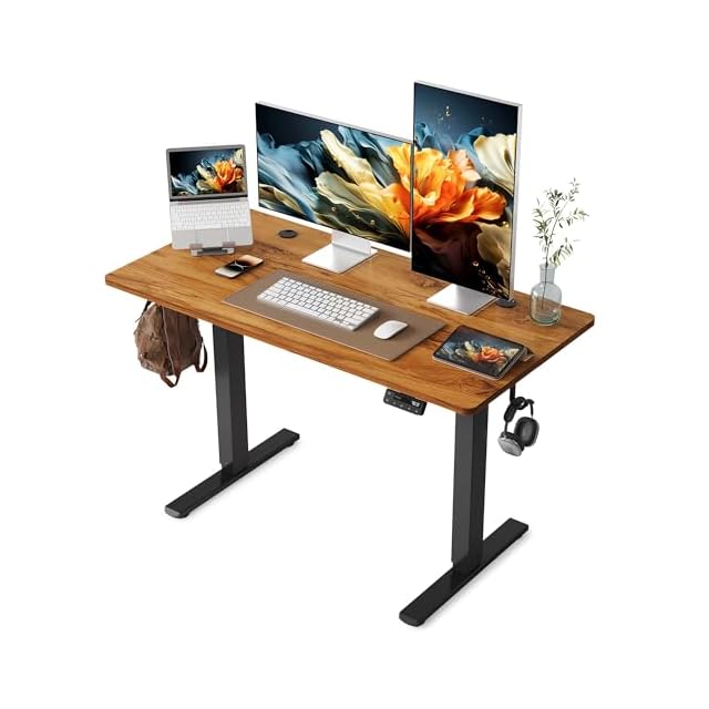 Sunon 電動昇降デスク（幅120cmX奥行60cm） 8分で組み立て 昇降式