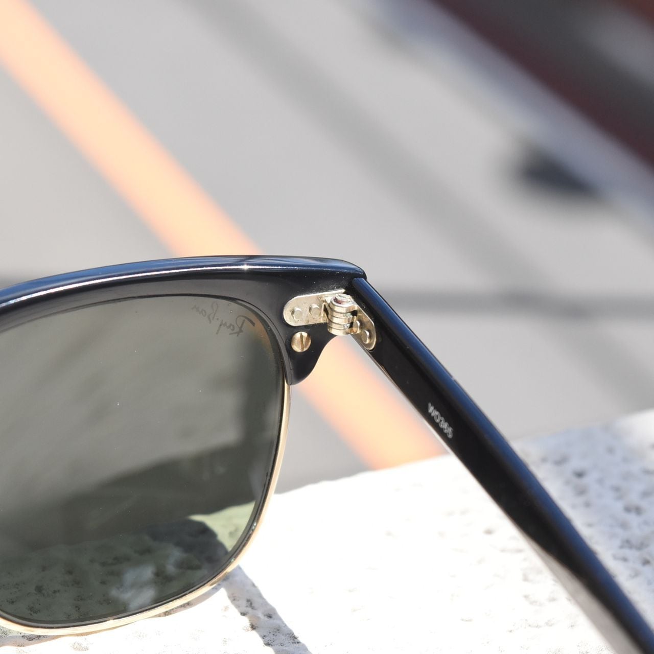 90s USA Vintage》Ray-Ban Clubmaster / ブラック / Bausch & Lomb製