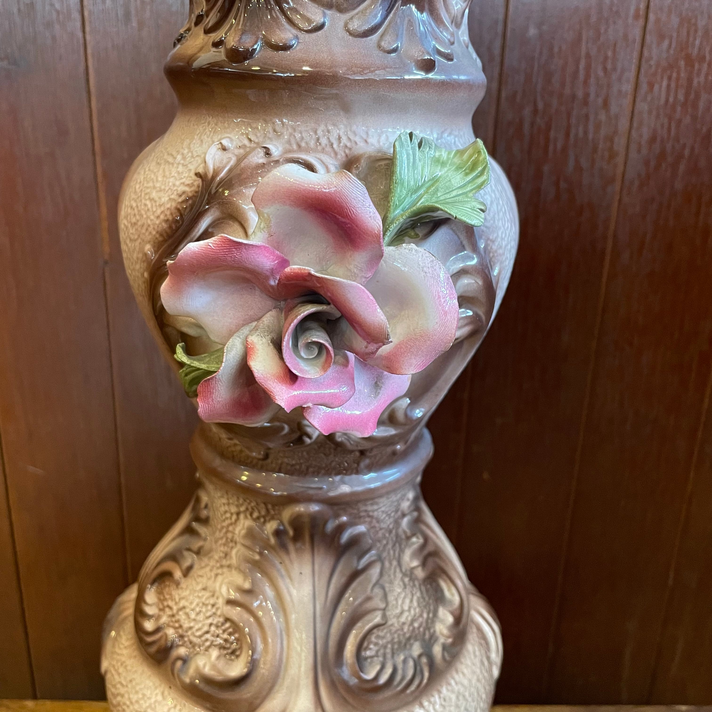 イタリア製 陶器の花台 | 純喫茶家具の村田商會