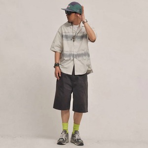 Tie dye wave pattern shirt 1451