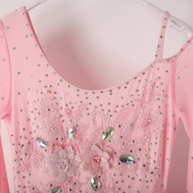 フロート付き フレアAライン ドレススカート ds0194