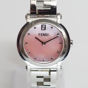 FENDI フェンディ 6100L SS クォーツ　ピンクシェル　腕時計　レディース