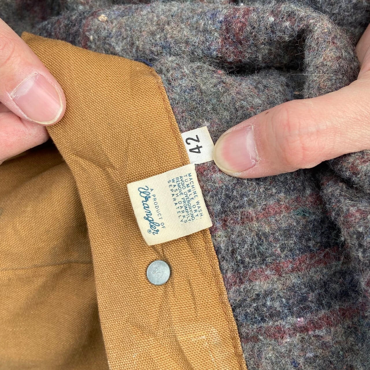 70年代 Wrangler ラングラー ダック地 カバーオール メンズL相当 古着