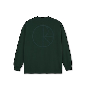 POLAR SKATE CO STROKE LOGO LONGSLEEVE DARK GREEN XL