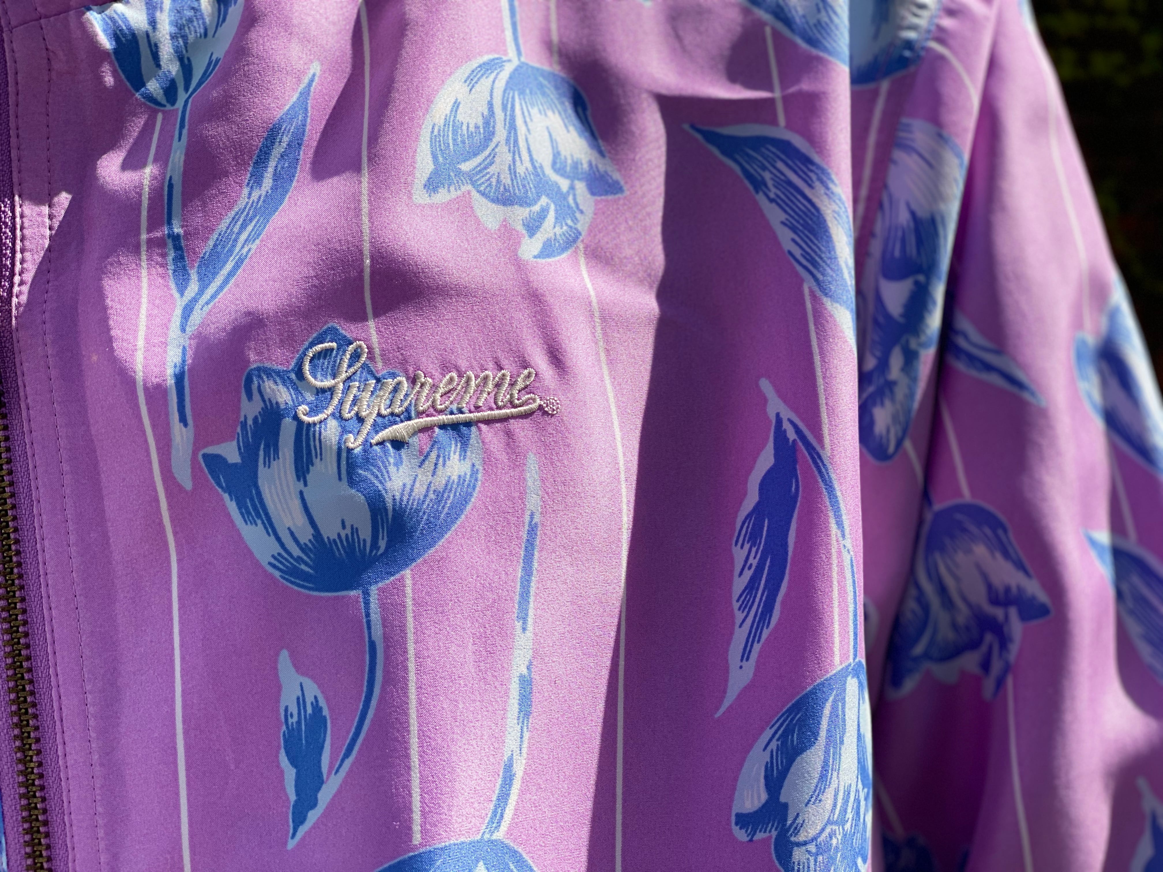 【XL】Supreme Floral Silk Track Jacket