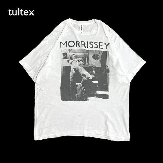【TULTEX】XL メキシコ製 MORRISSEY Tシャツ モリッシー ロゴ フォトプリント 音楽系 バンドTシャツ ロックTシャツ The Smith スミス ビッグサイズ タルテックス us古着