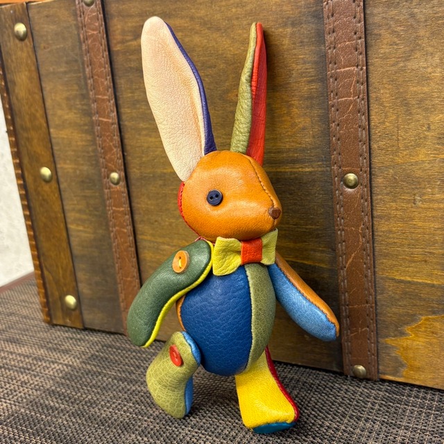 【ジビエレザー鹿革】ベルラビ★マイスターの手作り「ベルズラビット」スペシャルカラフル系　写真の1点販売です