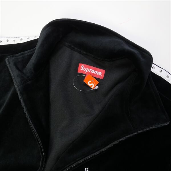 SUPREME シュプリーム 22AW Studded Velour Track Jacket スタースタッズ ベロア トラックジャケット ブラック