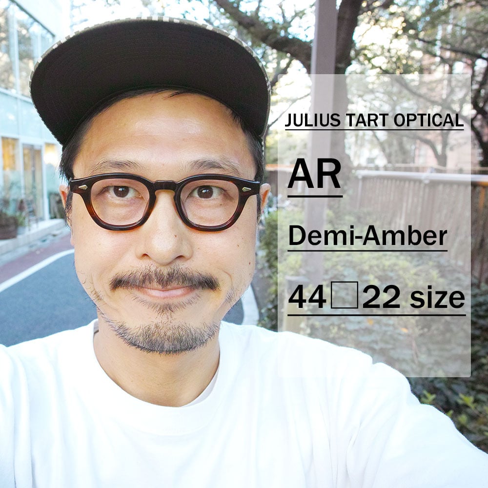 JULIUS TART OPTICAL / AR / ブリッジ:22ｍｍ / DEMI AMBER デミアン