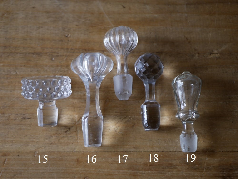 no.4 (15~19) BOUCHON  ガラスの蓋 ブロカント アンティークのある暮らし