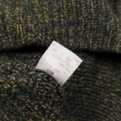 Paul Smith ポールスミス 畔編み ローゲージ ウールニットセーター サイズ L /グリーン×イエロー系/メンズ