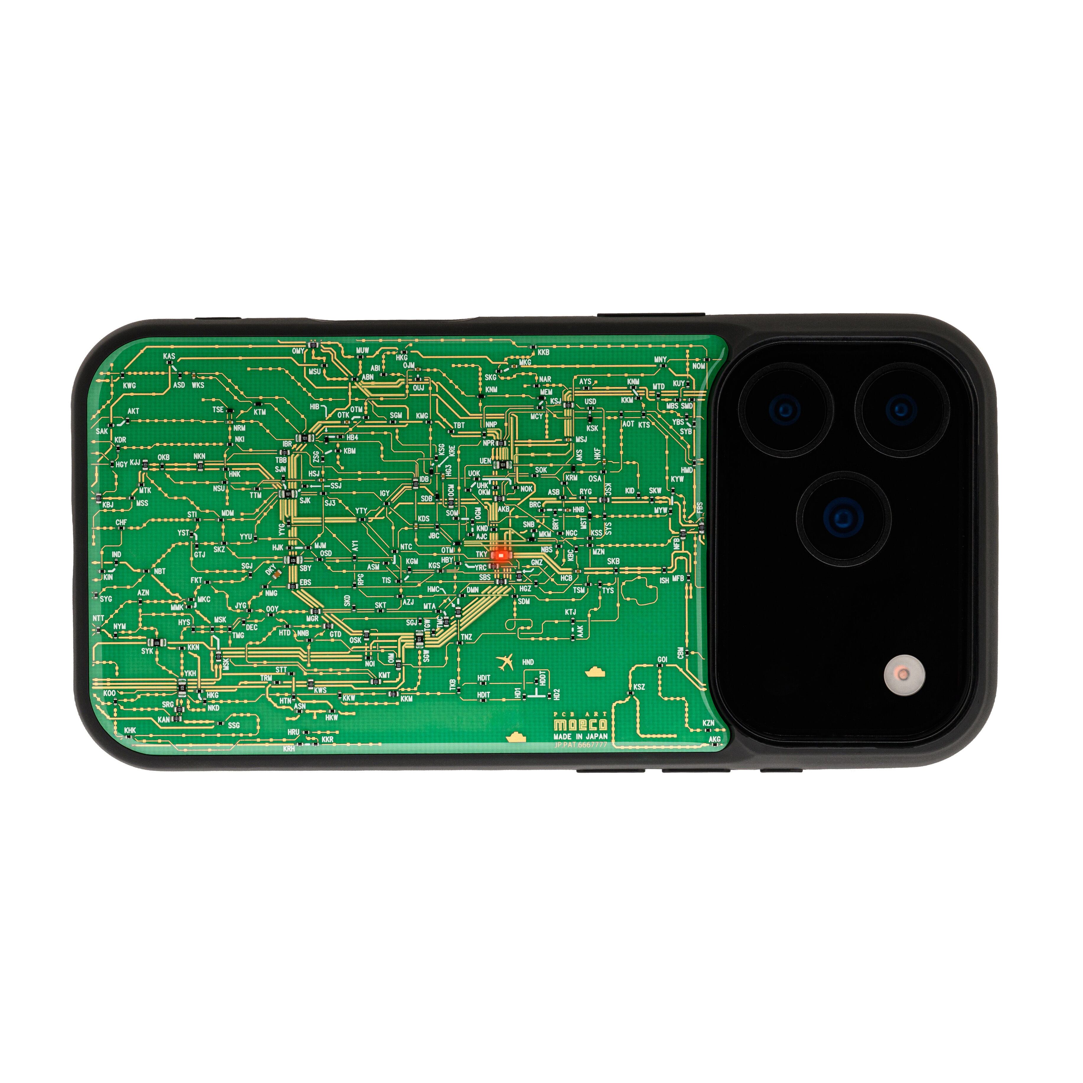 FLASH 東京回路線図 iPhone 17 Pro ケース | PCB ART moeco