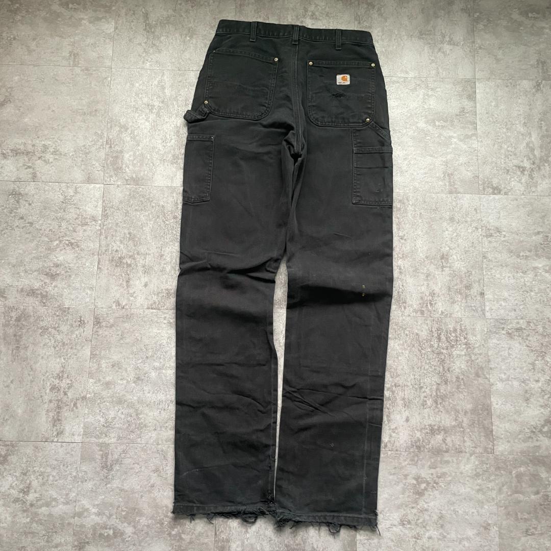 推定00s ブラック ダブルニー Carhartt W 31 L 35 | ib2