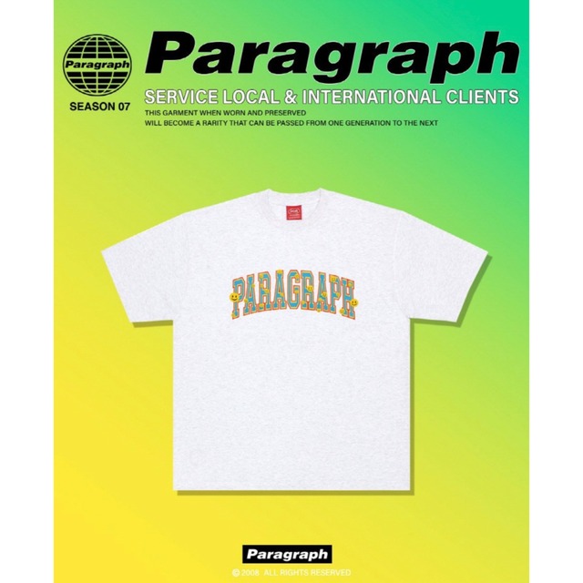 [PARAGRAPH] Multi smiley short sleeve t-sleeved 正規品 韓国ブランド 韓国ファッション 韓国代行 Tシャツ