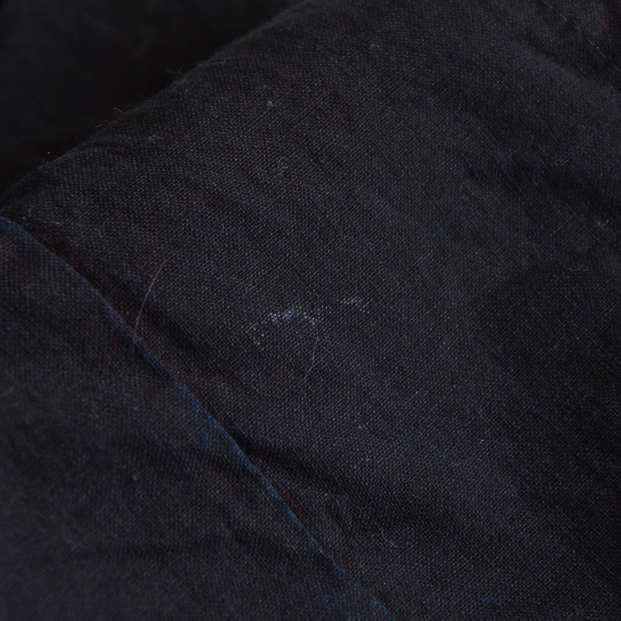 古布リメイク藍染印半纏ボトルネックジャケット SUPER BORO BORO