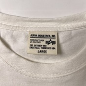 ALPHA INDUSTRIES アルファ カモフラデザイン 半袖Tシャツ L/ホワイト