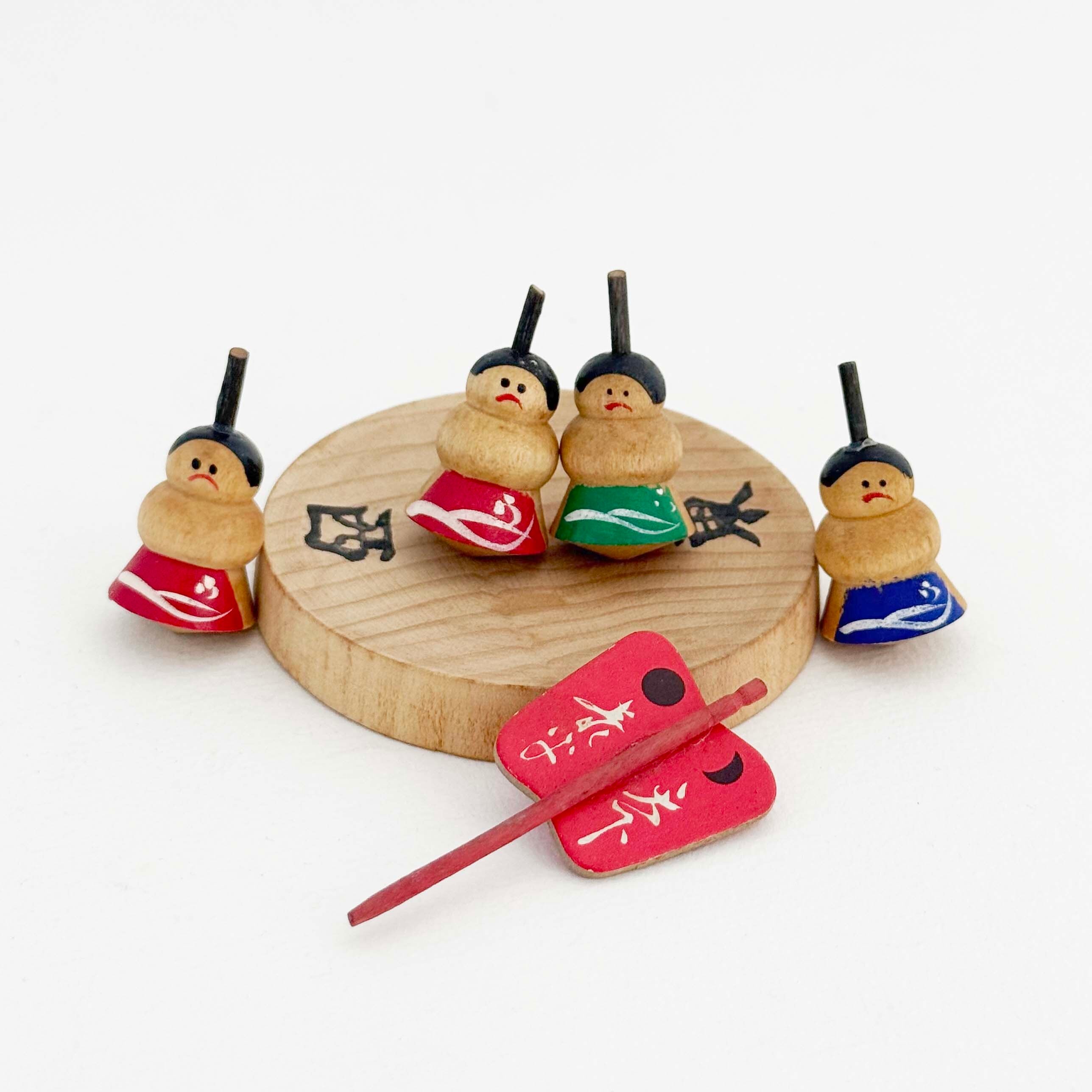 ヴィンテージ相撲独楽セット（デッドストック）