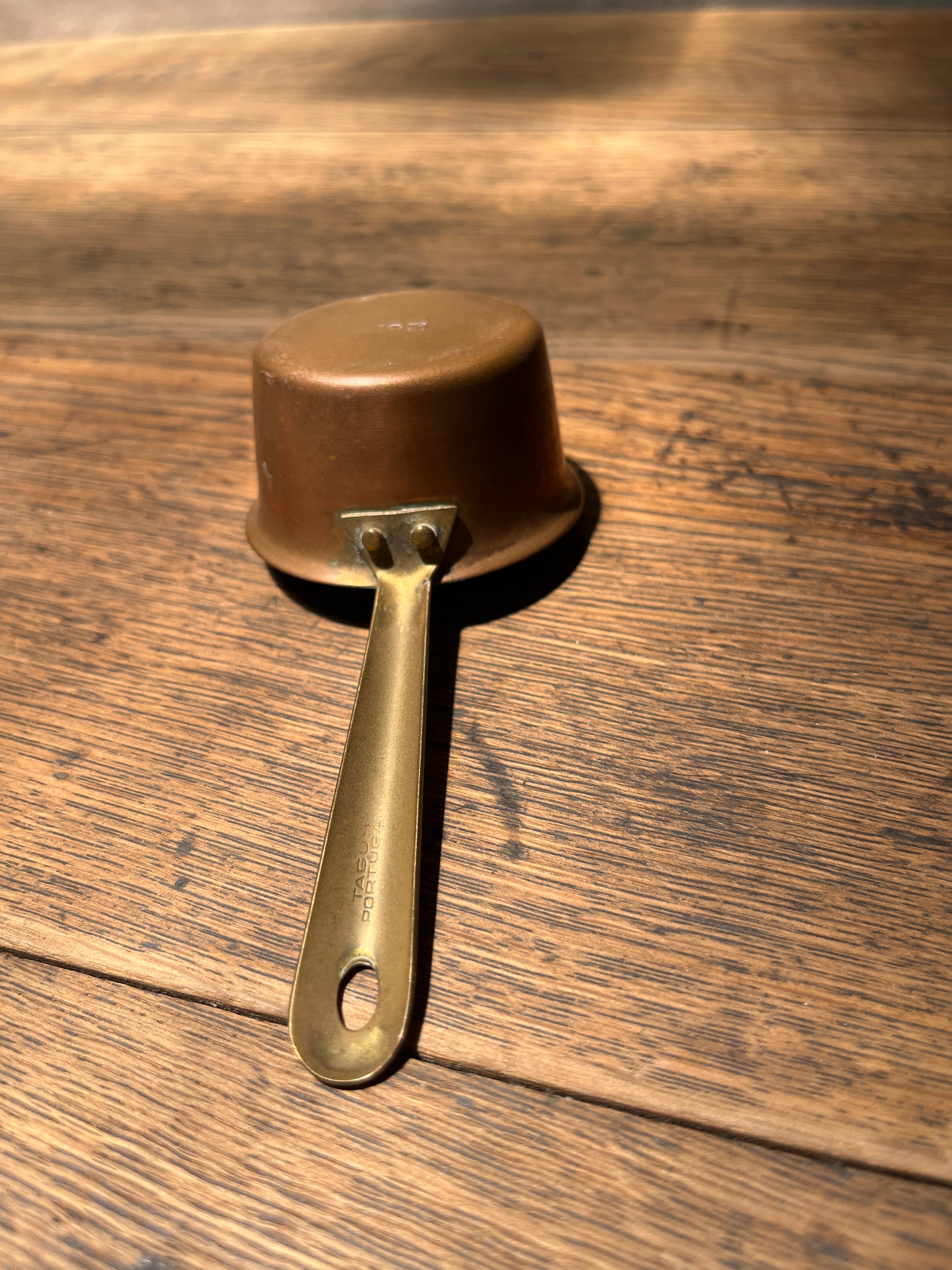 Copper pan (S) France Vintage＜銅鍋ミニチュア・フランス