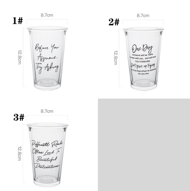 【お取り寄せ】★3種★ ガラスカップ 韓国風 ins風 ガラス コーヒーカップ