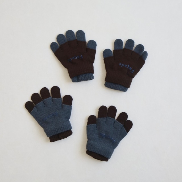 Façade / Double gloves 2pack / Ocean・Soil / 2-5Y・5-10Y
