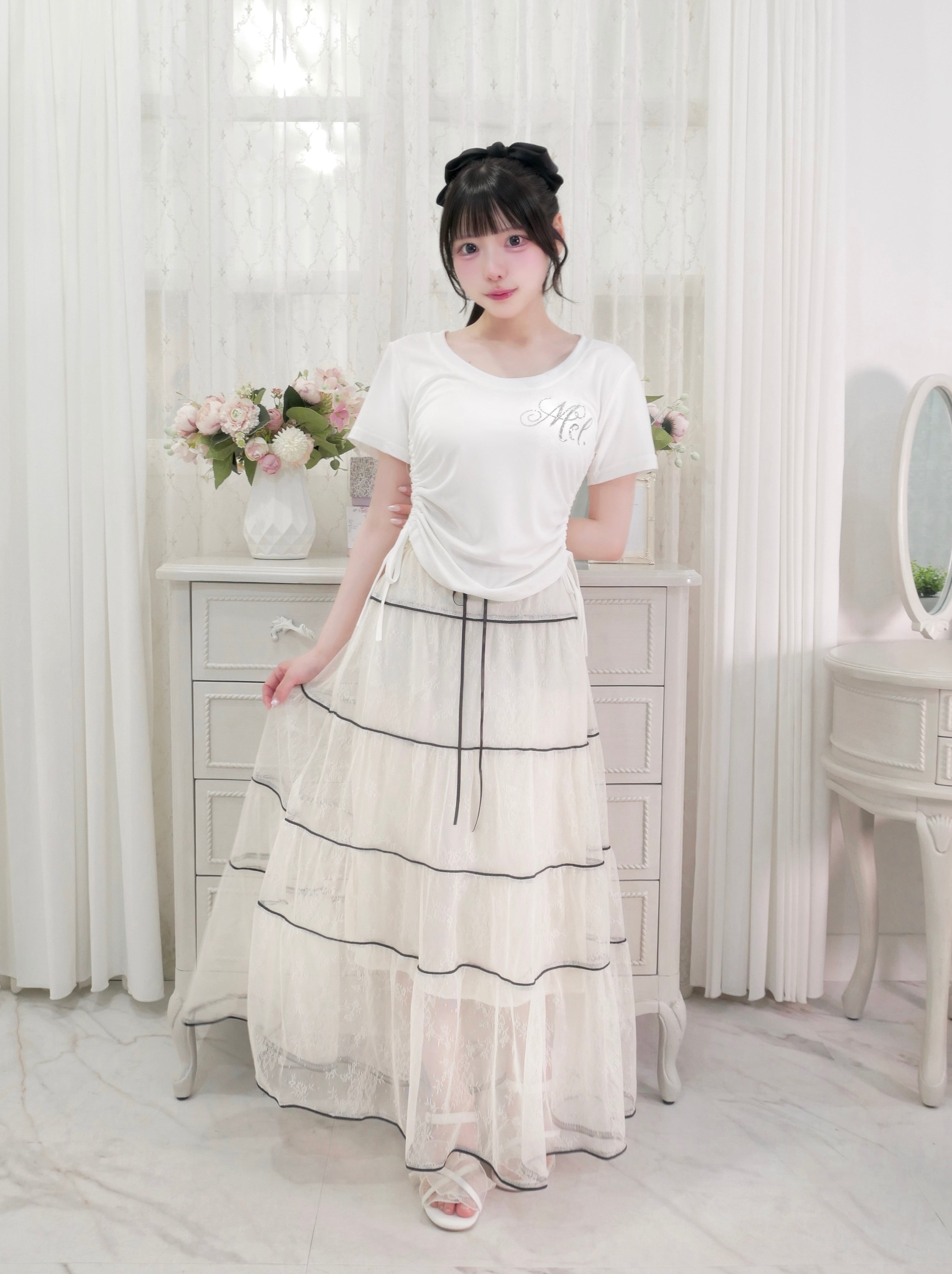 piping tiered skirt