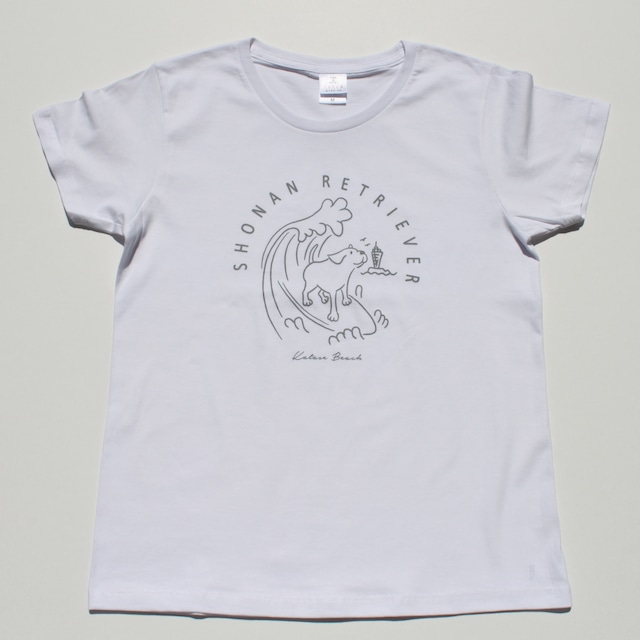 【ペアルック！】Surf Dogデザイン　LADYSヒト用Tシャツ【オリジナルデザイン vol.2】