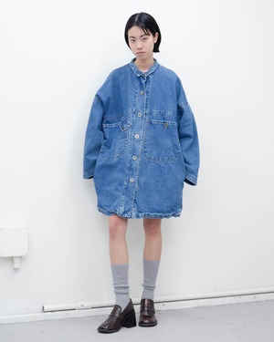 1990s oversized denim chore jacket