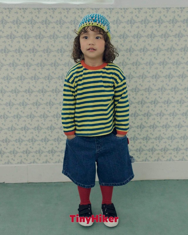 《取寄》フレックスストライプT:kids【TinyHiker】※送料無料