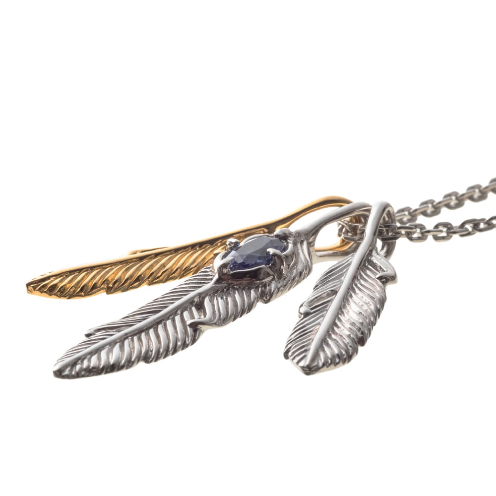トリプルフェザーチャーム ACP0326 Triple feather charm /シルバー