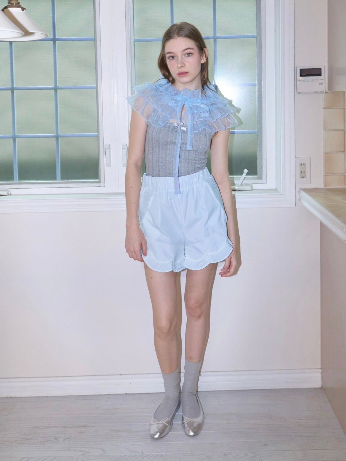angel frill pants -BLUE- | mieya mieya