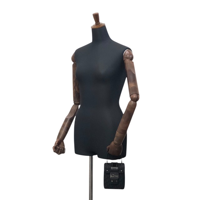 Christian Dior クリスチャン ディオール ストリートシック ハンドバッグ ブラック キャンバス ミニバッグ バニティバッグ vintage ヴィンテージ オールド 525v32