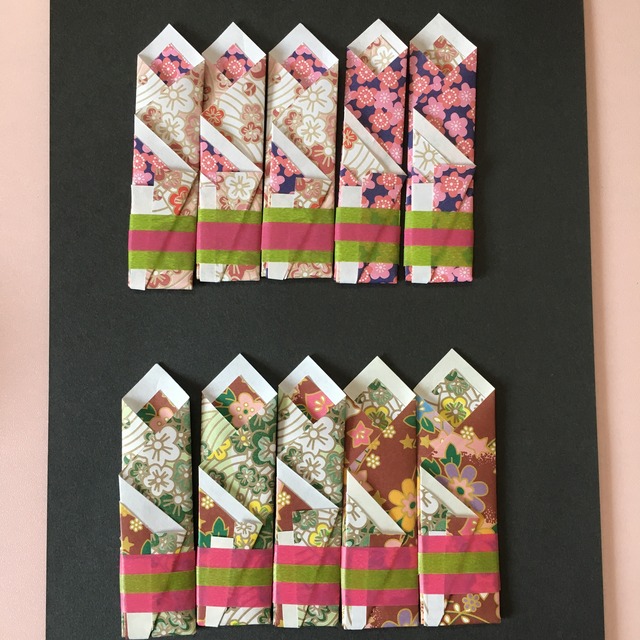 折り紙 爪楊枝入れ ハンドメイド Twinkle Rainbow