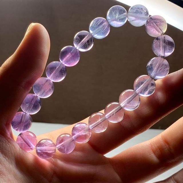 レアカラー♪美しい色合いフローライト ブレスレット