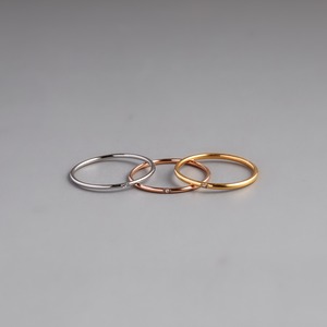 316L simple stone ring  #r24