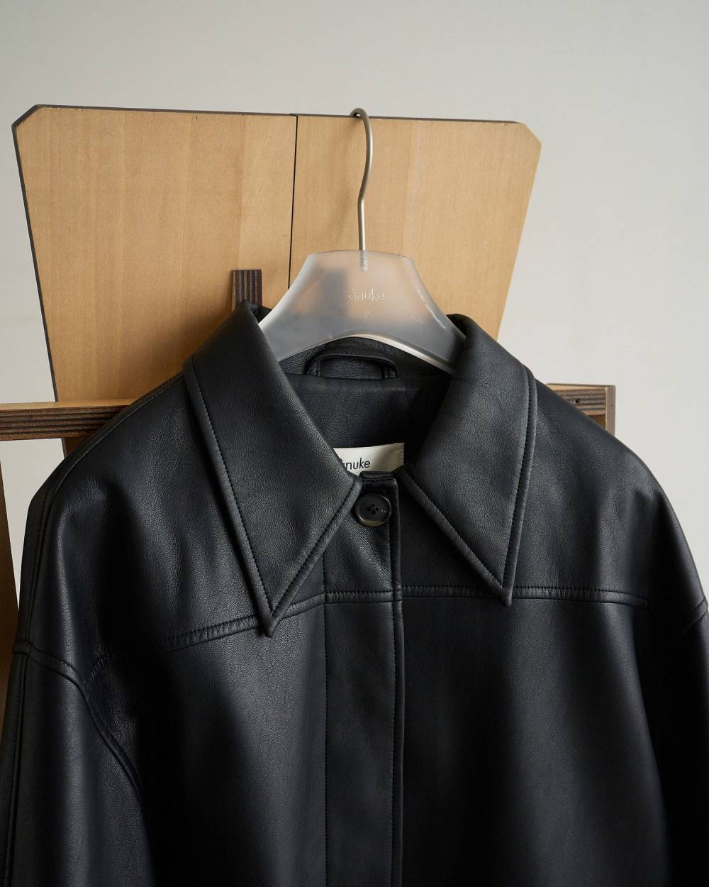 anuke(アンヌーク) Ecoleather Over Jacket | サウスオレンジ｜メンズ