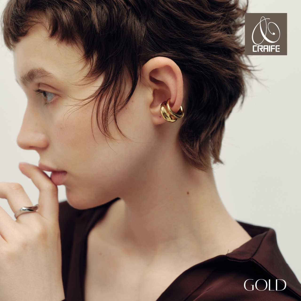 Ear cuff -Gold-